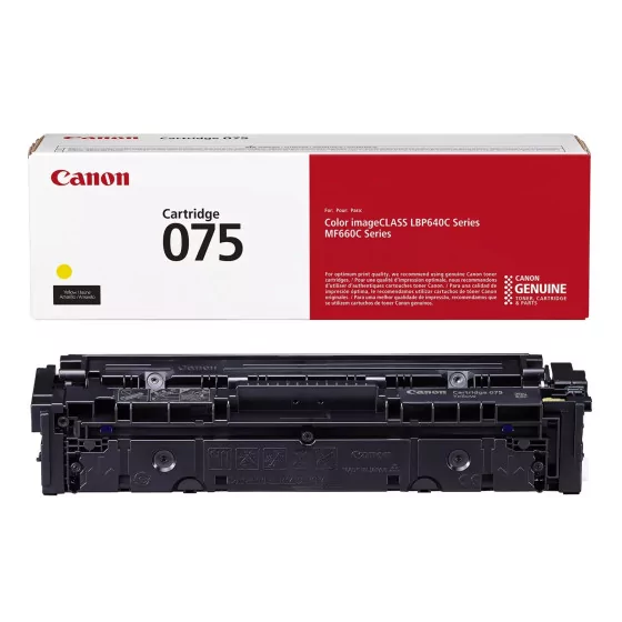 Toner Original Canon 075 Jaune (6362C002) de 1 300 pages