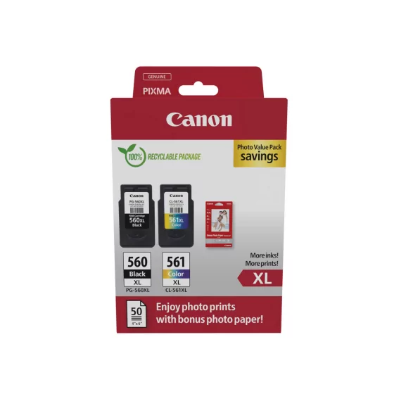 Canon PG-560XL / CL-561XL - Multipack de marque Canon 3712C008 noir et couleur