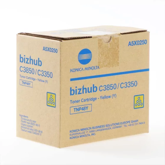 Toner KONICA MINOLTA TNP48Y (A5X0250) jaune de 10000 pages - cartouche laser de marque KONICA MINOLTA