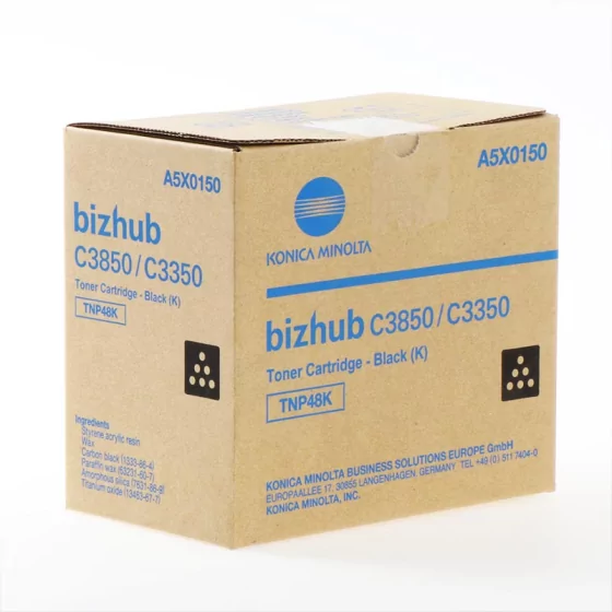 Toner KONICA MINOLTA TNP48K (A5X0150) noir de 10000 pages - cartouche laser de marque KONICA MINOLTA