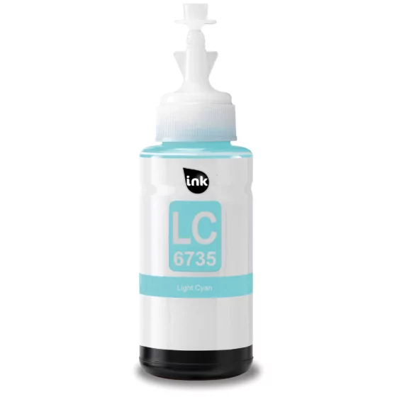 Bouteille encre compatible EPSON T6735 photo cyan- bouteille d'encre compatible EPSON