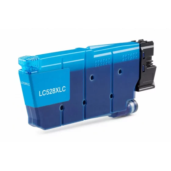 Cartouche encre compatible Brother LC528XLC cyan - 10 000 pages