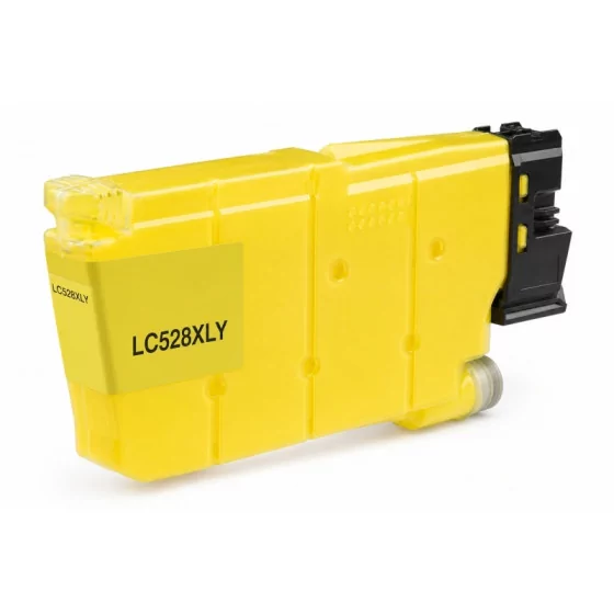 Cartouche encre compatible Brother LC528XLY Jaune- 10 000 pages