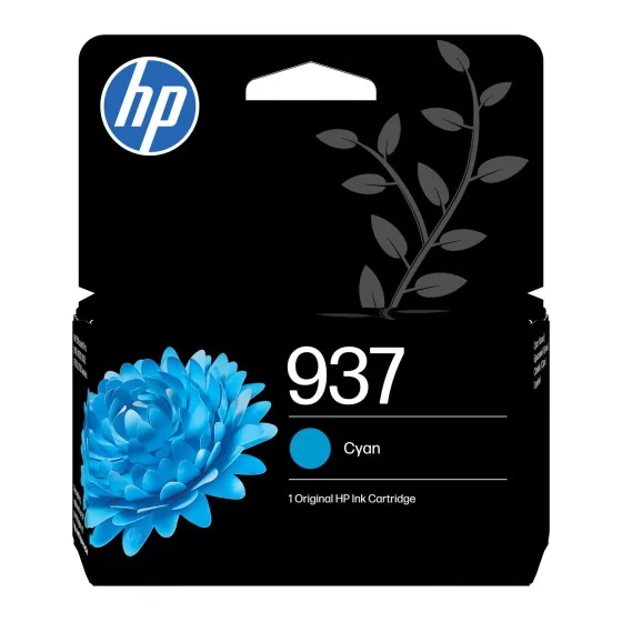 Cartouche d'encre HP 937 cyan (4S6W2NE) 800 pages