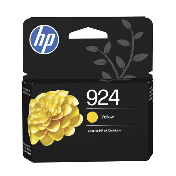 Cartouche d'encre HP 924 (4K0U5NE) Jaune de marque pr&eacute;vue pour 400 pages
