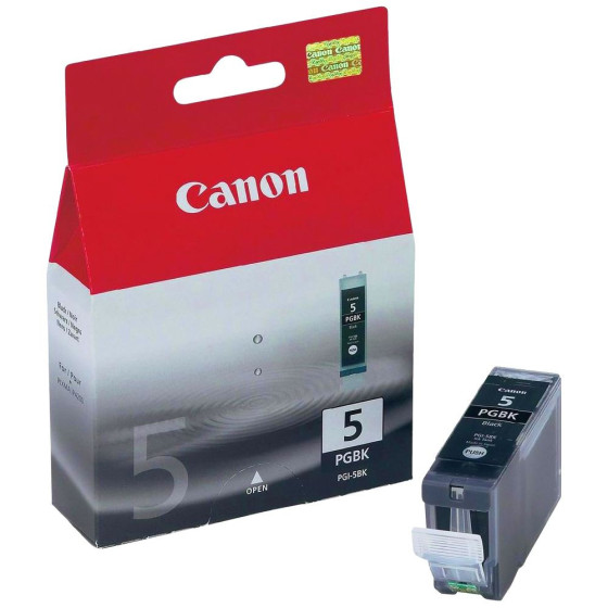 Canon PGI-5BK - Cartouche de marque Canon PGI-5 BK noire pigmentée