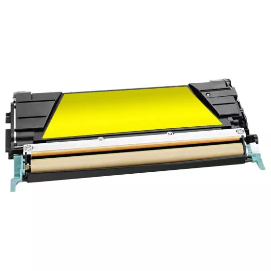 Toner Compatible LEXMARK C734 (C734A1YG) jaune - cartouche laser compatible LEXMARK - 6000 pages