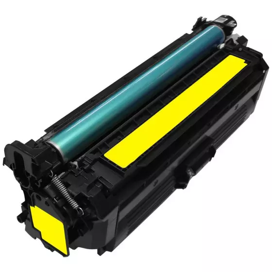 Toner Compatible HP 646A (CF032A) jaune - cartouche laser compatible HP - 12500 pages