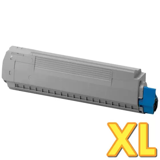 Toner Compatible OKI MC861 (44059255) cyan - cartouche laser compatible OKI - 10000 pages