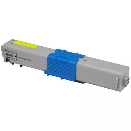 Toner Compatible OKI C301 / C321 (44973533) jaune - cartouche laser compatible OKI - 1500 pages