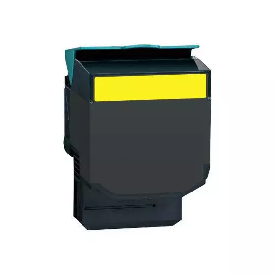 Toner Compatible LEXMARK 802SY (80C2SY0) jaune - cartouche laser compatible LEXMARK - 2000 pages