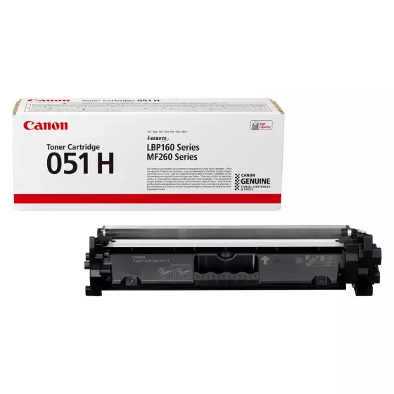 Toner de marque Canon 051H / 2169C002 noir - Pour imprimer jusqu'à 4100 pages