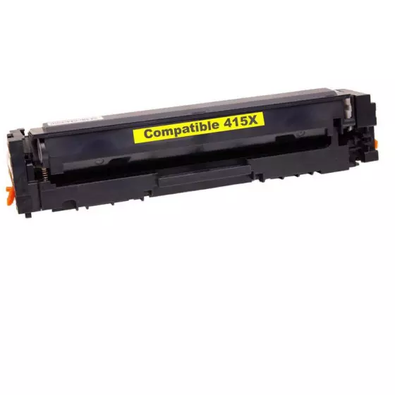 Toner Compatible HP 415X (W2032X) jaune - cartouche laser compatible HP - 6000 pages