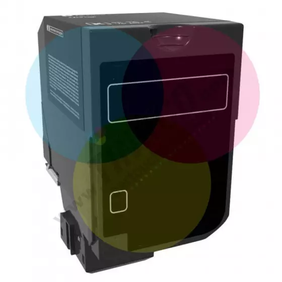 Toner Compatible LEXMARK C720 / CX725 (074C20K0) noir - cartouche laser compatible LEXMARK - 3000 pages