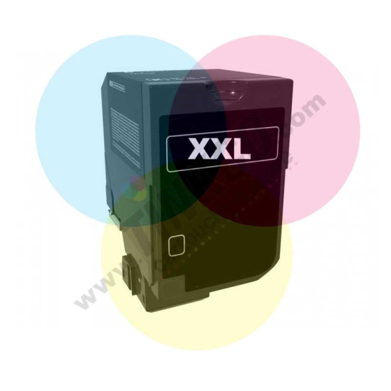 Lexmark 74C2HK0 Noir XXL, Toner compatible Lexmark 74C2HK0 / 074C2HK0 Noir - 20000 pages