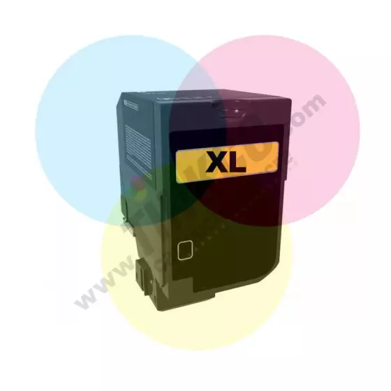 Toner Compatible LEXMARK C720 / CX725 (74C2SY0) jaune - cartouche laser compatible LEXMARK - 7000 pages