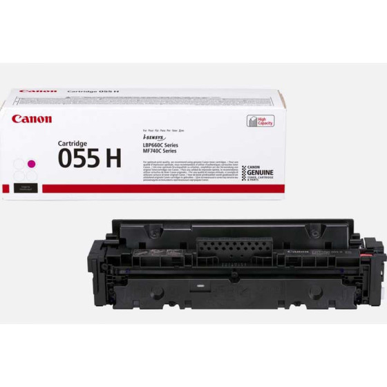 Toner laser de marque Canon 055H / 3018C002 magenta - 5900 pages