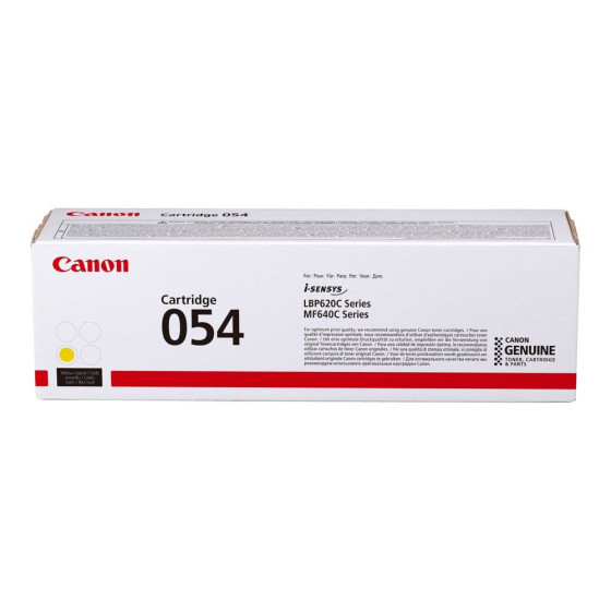 Toner laser de marque Canon 054 / 3021C002 jaune - 1200 pages