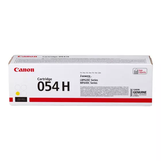 Toner laser de marque Canon 054H / 3025C002 jaune - 2300 pages