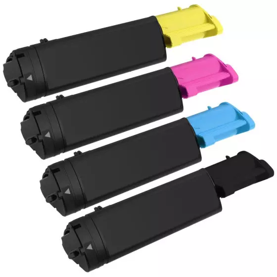 EPSON C1100 - LOT de 4 toners compatibles noir, cyan, magenta et jaune
