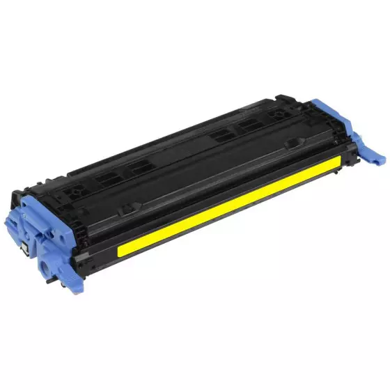Toner Compatible HP 124A (Q6002A) jaune - cartouche laser compatible HP - 2000 pages