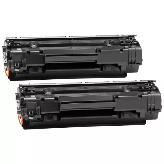 HP CB435 - LOT de 2 toners génériques équivalents au modèle HP CB435 noir