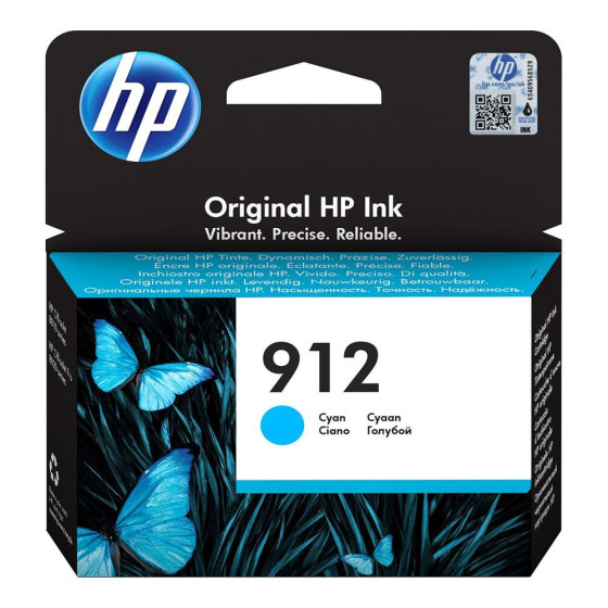 HP 912 - Cartouche d'encre de marque HP 3YL77AE cyan - 315 pages