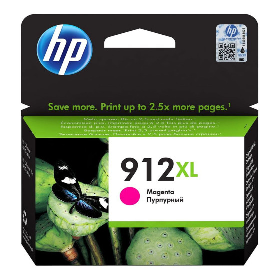 HP 912XL - Cartouche d'encre de marque HP 3YL82AE magenta - 825 pages