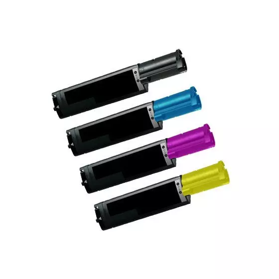 EPSON CX21 - LOT de 4 toners compatibles noir, cyan, magenta et jaune
