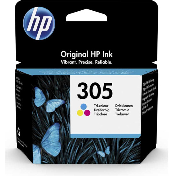 Cartouche d'encre HP 305 couleur - Cartouche d'encre de marque HP n°305 / 3YM60AE- 120 pages