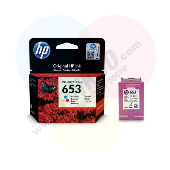 HP 653 couleur - Cartouche d'encre de marque HP n°653 / 3YM74AE - 200 pages
