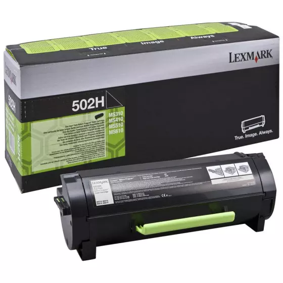 Toner LEXMARK 502H (50F2H00) noir de 5000 pages - cartouche laser de marque LEXMARK
