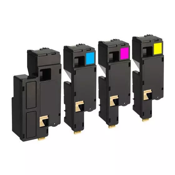 Epson C1700 - LOT de 4 toners compatibles noir, cyan, magenta et jaune