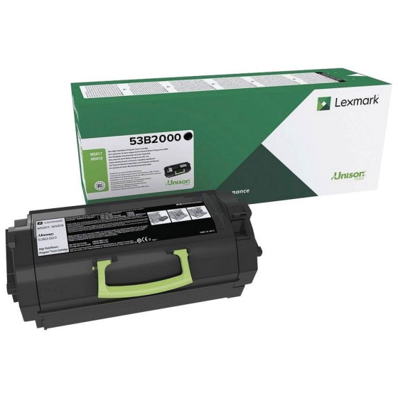 Toner de marque Lexmark 53B2000 pour imprimante laser MS817/MS818 - 11000 pages