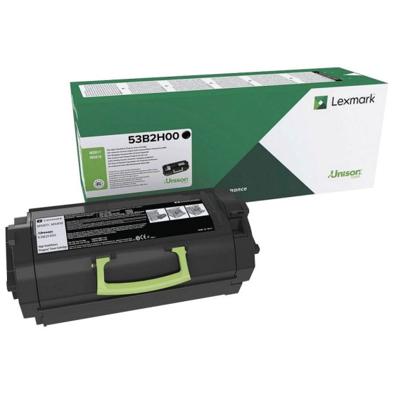 Toner de marque Lexmark 53B2H00 pour imprimante laser MS817/MS818 - 25000 pages