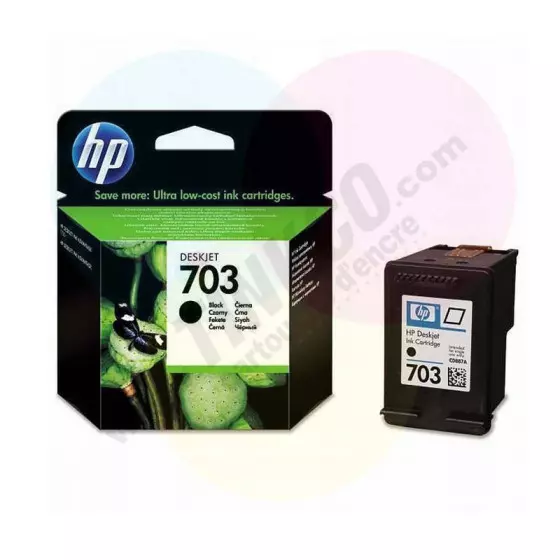 Cartouche HP 703 / CD887AE noir - cartouche d'encre de marque HP (remplacée par HP300)