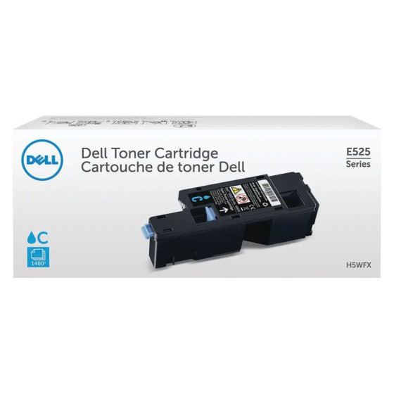 Toner de marque Dell 593-BBLL / H5WFX cyan pour laser E525w - 1400 pages