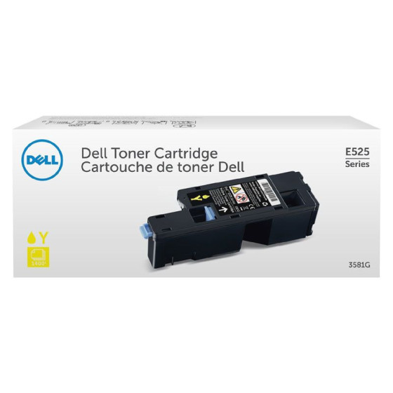 Toner de marque Dell 593-BBLV / 3581G jaune pour laser E525w - 1400 pages