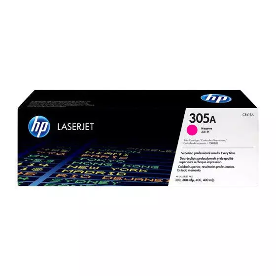 Toner HP 305A (CE413A) magenta de 2600 pages - cartouche laser de marque HP