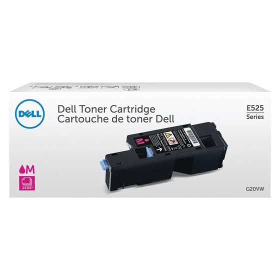 Toner de marque Dell 593-BBLZ / G20VW magenta pour laser E525w - 1400 pages
