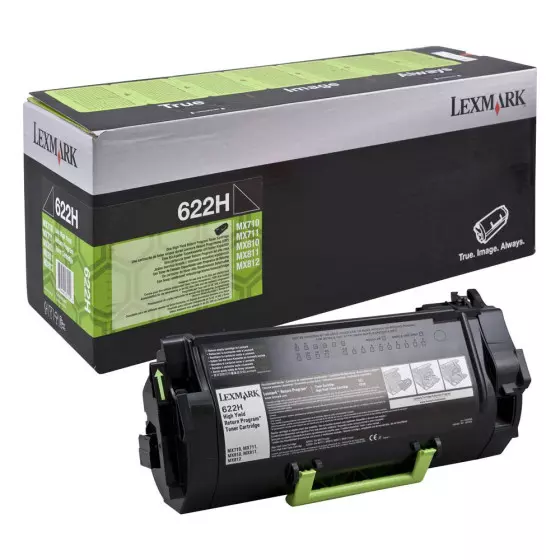 Toner LEXMARK 622H (62D2H00) noir de 25000 pages - cartouche laser de marque LEXMARK