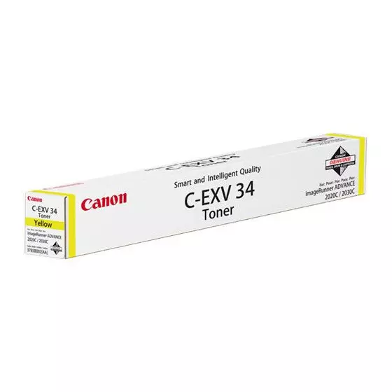 Toner CANON C-EXV 34 (CEXV34Y) jaune de 16000 pages - cartouche laser de marque CANON