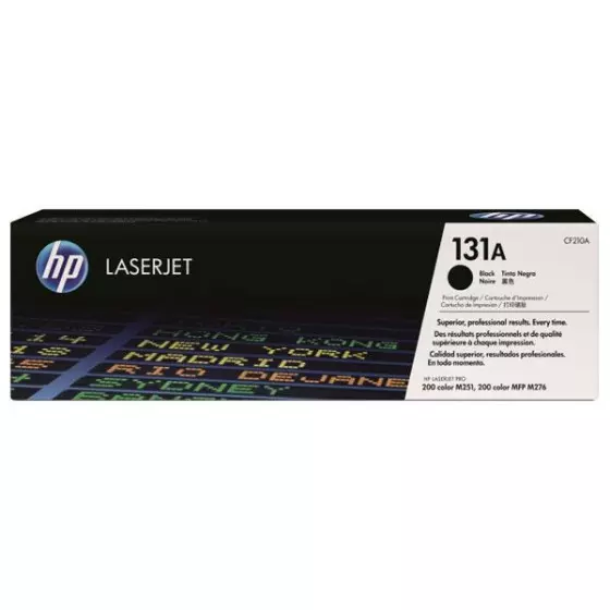 Toner HP 131A (CF210A) noir de 1600 pages - cartouche laser de marque HP