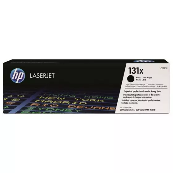 Toner HP 131X (CF210X) noir de 2400 pages - cartouche laser de marque HP