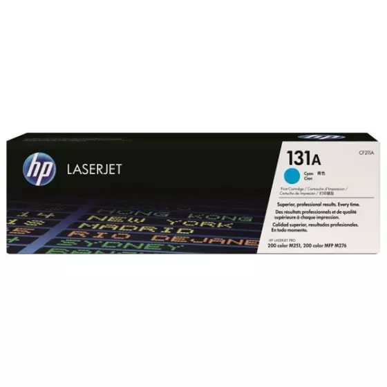 Toner HP 131A (CF211A) cyan de 1800 pages - cartouche laser de marque HP