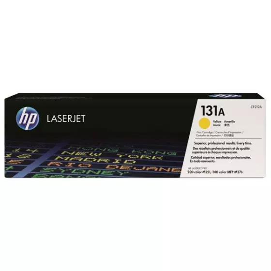 Toner HP 131A (CF212A) jaune de 1800 pages - cartouche laser de marque HP