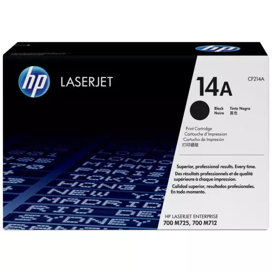 Toner HP 14A (CF214A) noir de 10000 pages - cartouche laser de marque HP