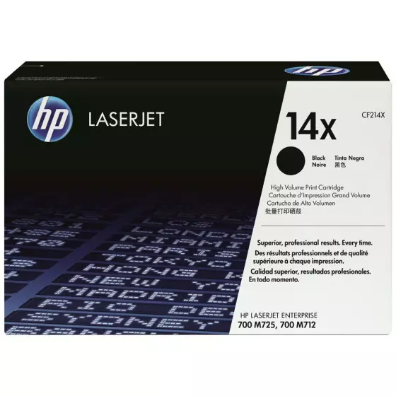 Toner HP 14X (CF214X) noir de 17500 pages - cartouche laser de marque HP