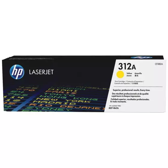 Toner HP 312A (CF382A) jaune de 2700 pages - cartouche laser de marque HP