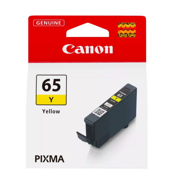 Canon CLI-65Y jaune - Cartouche d'encre de marque Canon 4218C001 jaune (12,6ml)